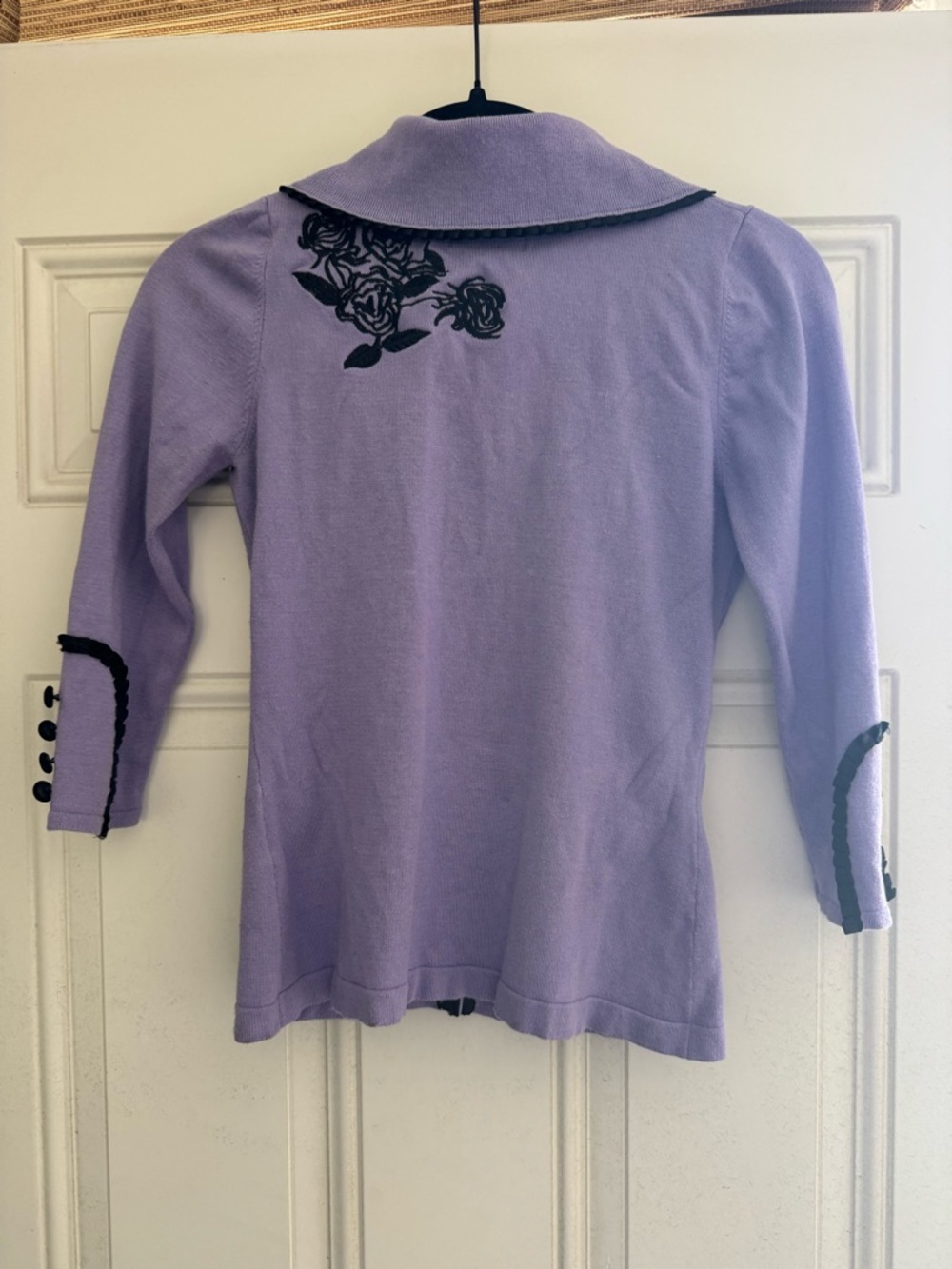 Wheels and DollBaby Dita Von Teese cardigan in lavender purple - Picture 2 of 3